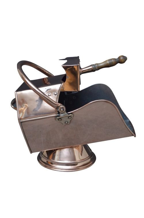 Arts And Crafts Coal Helmet Copper Coal Bucket